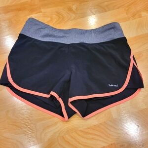 Hind Women's Black and Gray Athletic Shorts Size Small